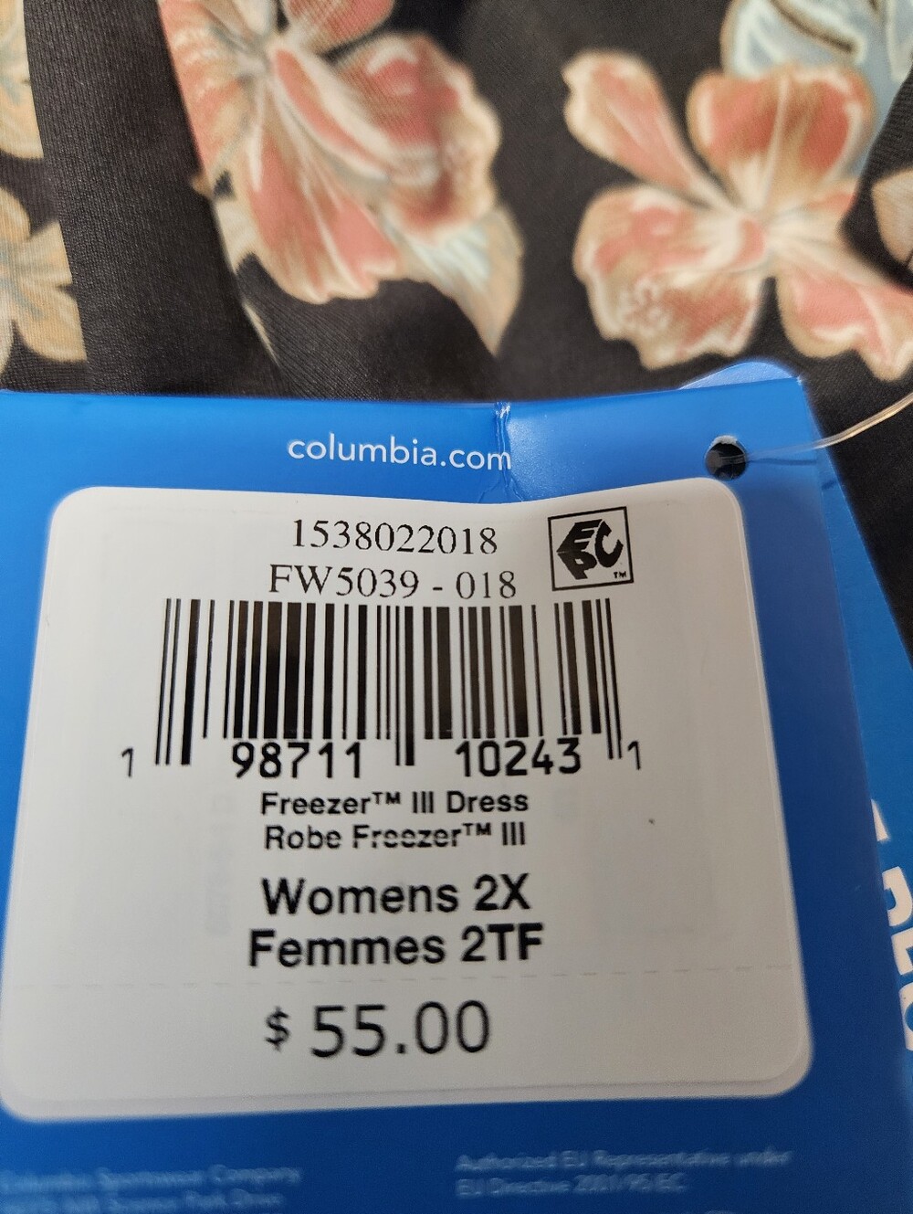Columbia PFG Freezer III Dress 2X New Floral - Picture 14 of 15